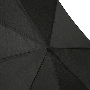 Automatic open/close windproof pocket umbrella, black