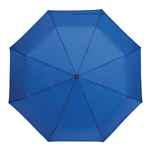 Automatic open/close windproof pocket umbrella, blue