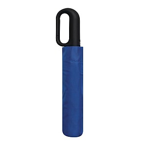 Automatic open/close windproof pocket umbrella, blue