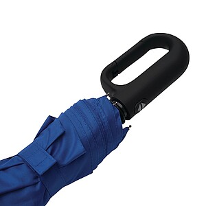 Automatic open/close windproof pocket umbrella, blue