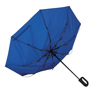 Automatic open/close windproof pocket umbrella, blue