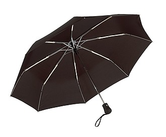 Automatic open/close, windproof- pocket umbrella "Bora",colour black