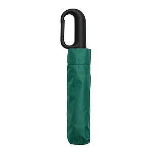 Automatic open/close windproof pocket umbrella, dark green
