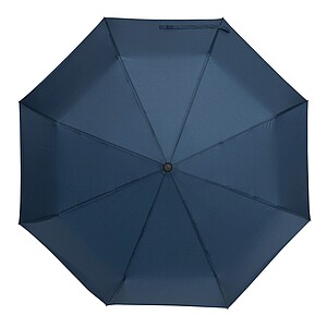 Automatic open/close windproof pocket umbrella, navy blue