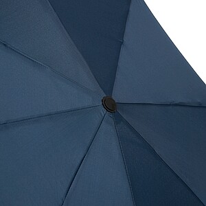 Automatic open/close windproof pocket umbrella, navy blue