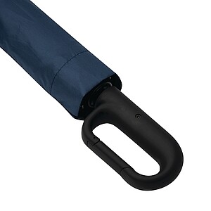 Automatic open/close windproof pocket umbrella, navy blue