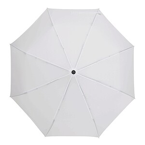 Automatic open/close windproof pocket umbrella, white