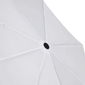 Automatic open/close windproof pocket umbrella, white