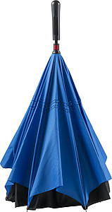 Automatic, reversible, twin-layer umbrella