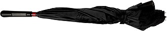 Automatic, reversible, twin-layer umbrella