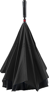 Automatic, reversible, twin-layer umbrella