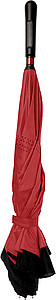 Automatic, reversible, twin-layer umbrella