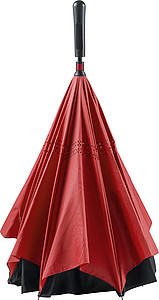 Automatic, reversible, twin-layer umbrella