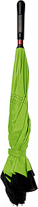 Automatic, reversible, twin-layer umbrella