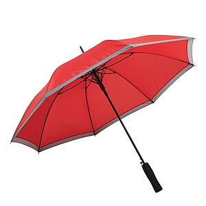 Automatic stick umbrella, red