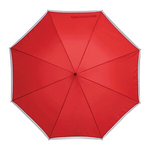 Automatic stick umbrella, red
