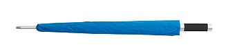 Automatic stick umbrella with polyester - pongee canopy and pouch,colour azure blue