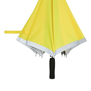 Automatic stick umbrella, yellow