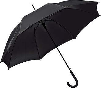 Automatic umbrella, plastic handle, black
