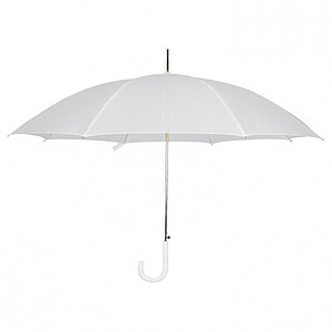 Automatic umbrella, plastic handle, white