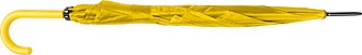Automatic umbrella, plastic handle, yellow