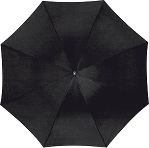 Automatic walking-stick umbrella, black