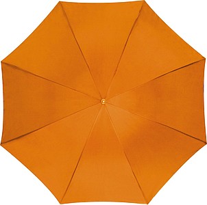 Automatic walking-stick umbrella, orange
