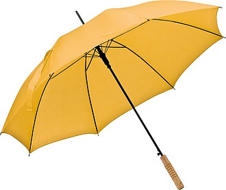 Automatic walking-stick umbrella, yellow