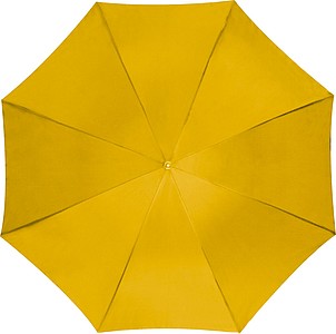 Automatic walking-stick umbrella, yellow