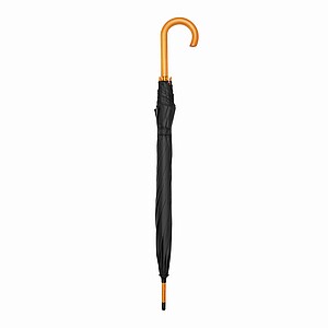 Automatic woodens umbrella, black