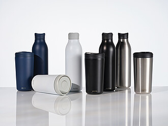 Avira Alix RCS re-steel click tumbler 400ML, black