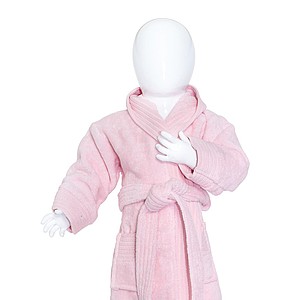 baby Bathrobe 80/92, 340 gr/m2 L.Pink