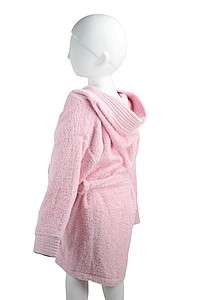 baby Bathrobe 98/110, 340 gr/m2 L.Pink