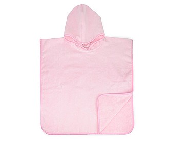 Baby Poncho, lightpink, 450 gr, 55x55cm