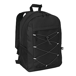Backpack made of recycled polyester, black