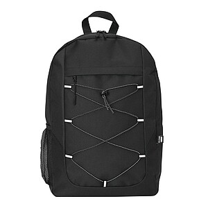 Backpack made of recycled polyester, black
