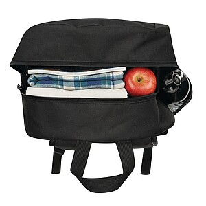 Backpack made of recycled polyester, black