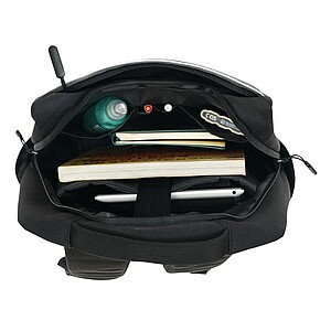 Backpack made of recycled polyester, black