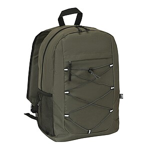 Backpack made of recycled polyester, dark green