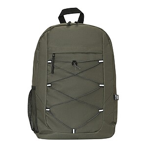 Backpack made of recycled polyester, dark green