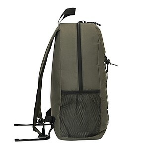 Backpack made of recycled polyester, dark green
