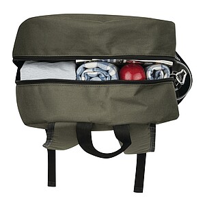 Backpack made of recycled polyester, dark green