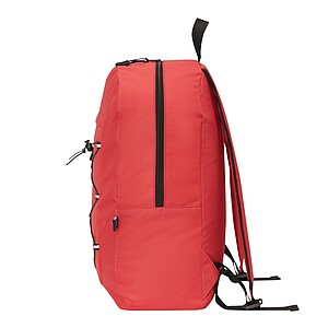 Backpack made of recycled polyester, red