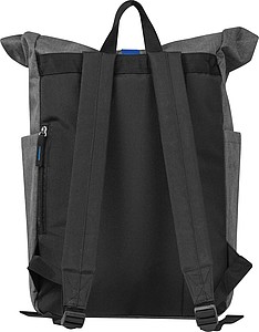 Backpack with colored applications