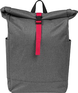 Backpack with colored applications