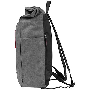Backpack with colored applications