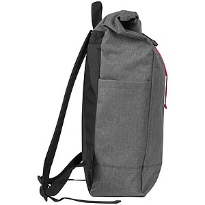 Backpack with colored applications