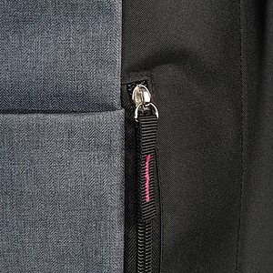 Backpack with colored applications