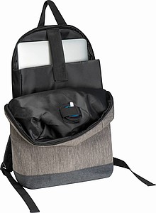 Backpack with integrated LED light