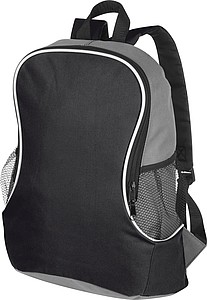 Backpack with side compartments, black